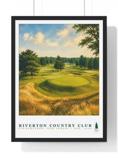 Riverton Country Club — Framed Championship Golf Poster (18" × 24")