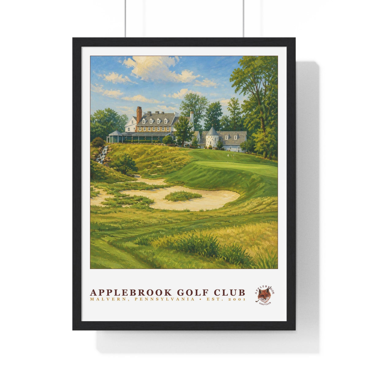 Applebrook Golf Club — Framed Championship Golf Poster (18" × 24")