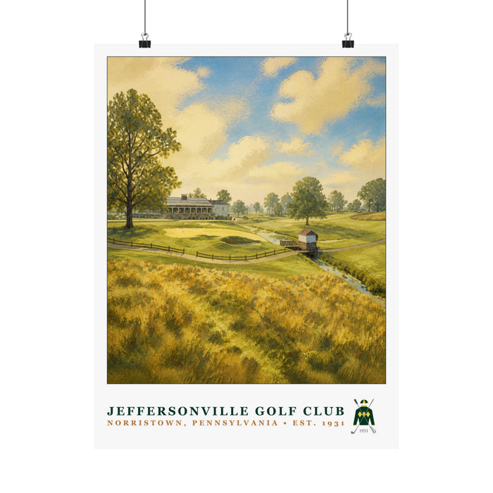 Jeffersonville Golf Club — 18" × 24" Championship Golf Poster