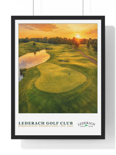 Lederach Golf Club — Framed Championship Golf Poster (18" × 24")