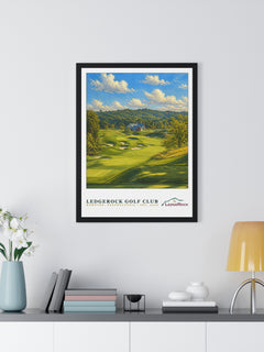 LedgeRock Golf Club — Framed Championship Golf Poster (18" × 24")