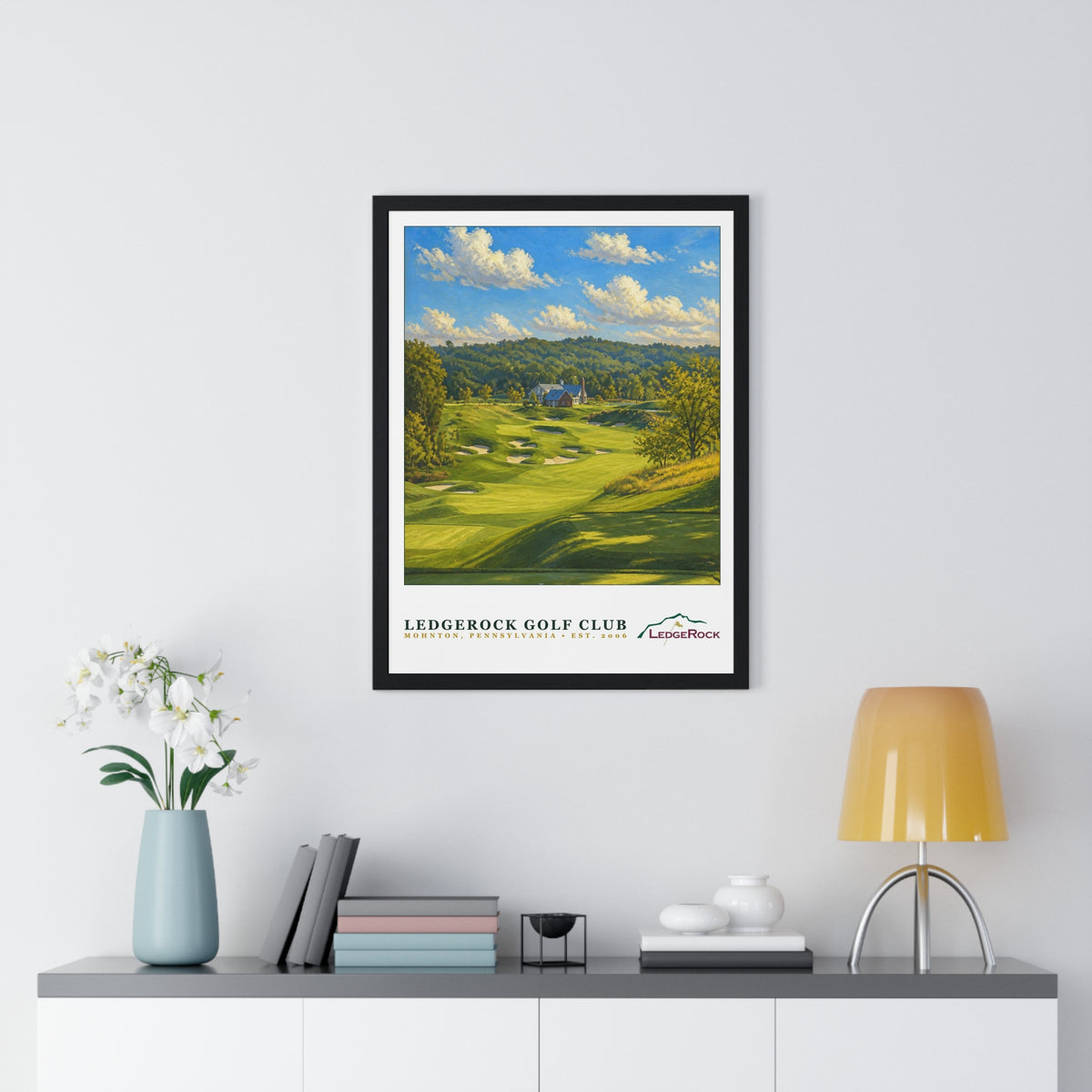 LedgeRock Golf Club — Framed Championship Golf Poster (18" × 24")