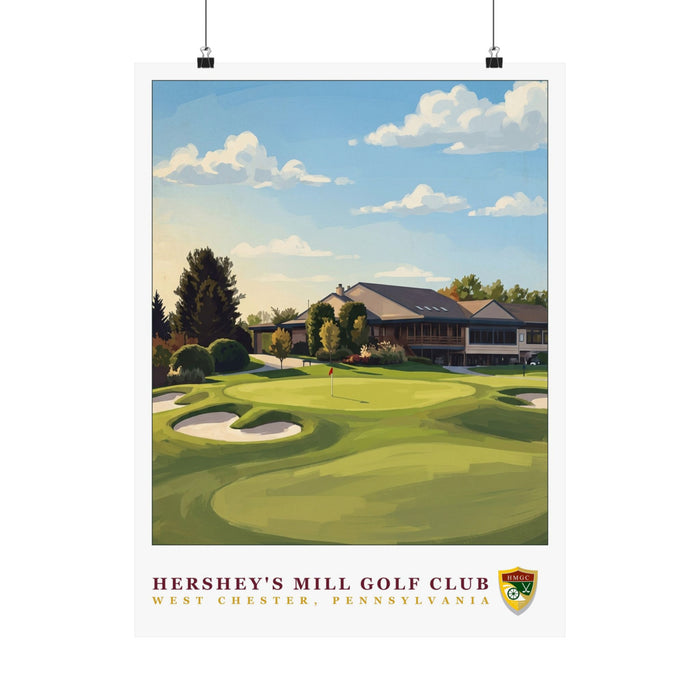 HERSHEY'S MILL — 18" × 24" Championship Golf Poster