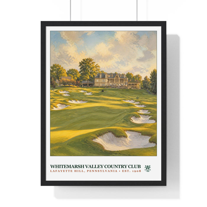 Whitemarsh Valley Country Club — Framed Championship Golf Poster (18" × 24")