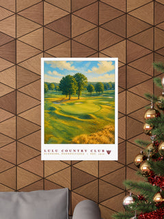 LuLu Country Club — 18" × 24" Championship Golf Poster