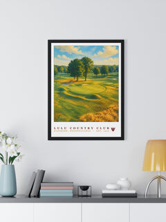 LuLu Country Club — Framed Championship Golf Poster (18" × 24")