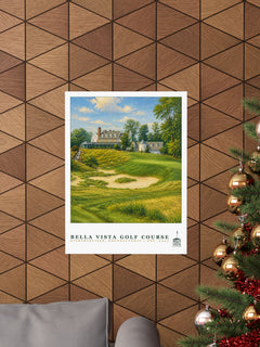 Bella Vista Golf Course — 18" × 24" Championship Golf Poster