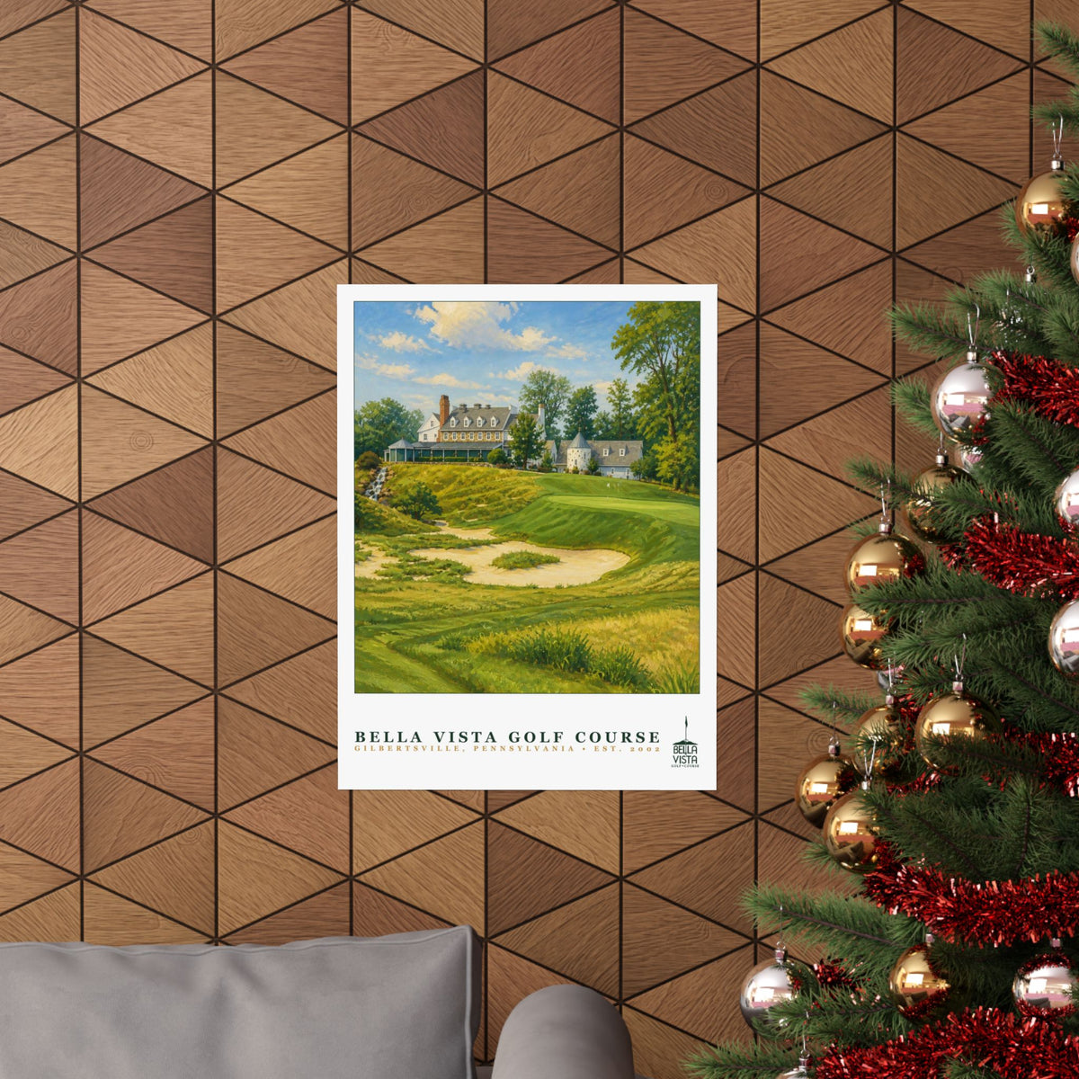 Bella Vista Golf Course — 18" × 24" Championship Golf Poster