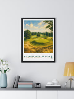 Riverton Country Club — Framed Championship Golf Poster (18" × 24")