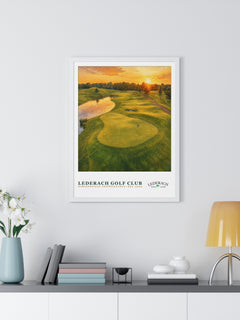 Lederach Golf Club — Framed Championship Golf Poster (18" × 24")