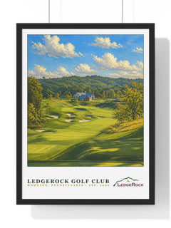 LedgeRock Golf Club — Framed Championship Golf Poster (18" × 24")