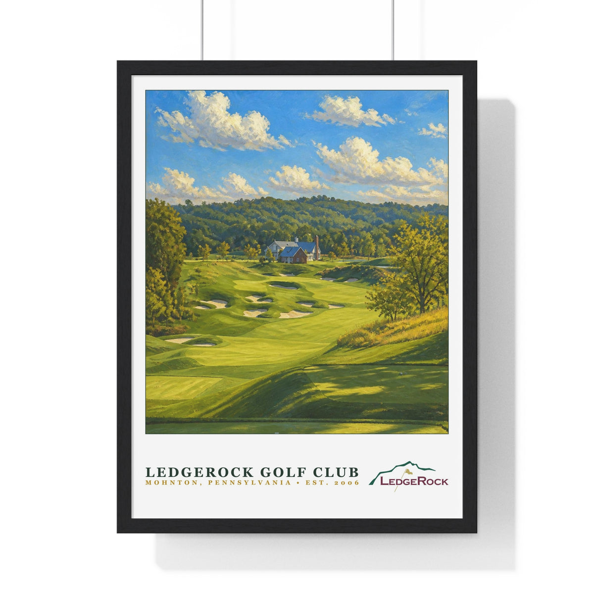 LedgeRock Golf Club — Framed Championship Golf Poster (18" × 24")
