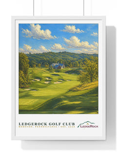 LedgeRock Golf Club — Framed Championship Golf Poster (18" × 24")