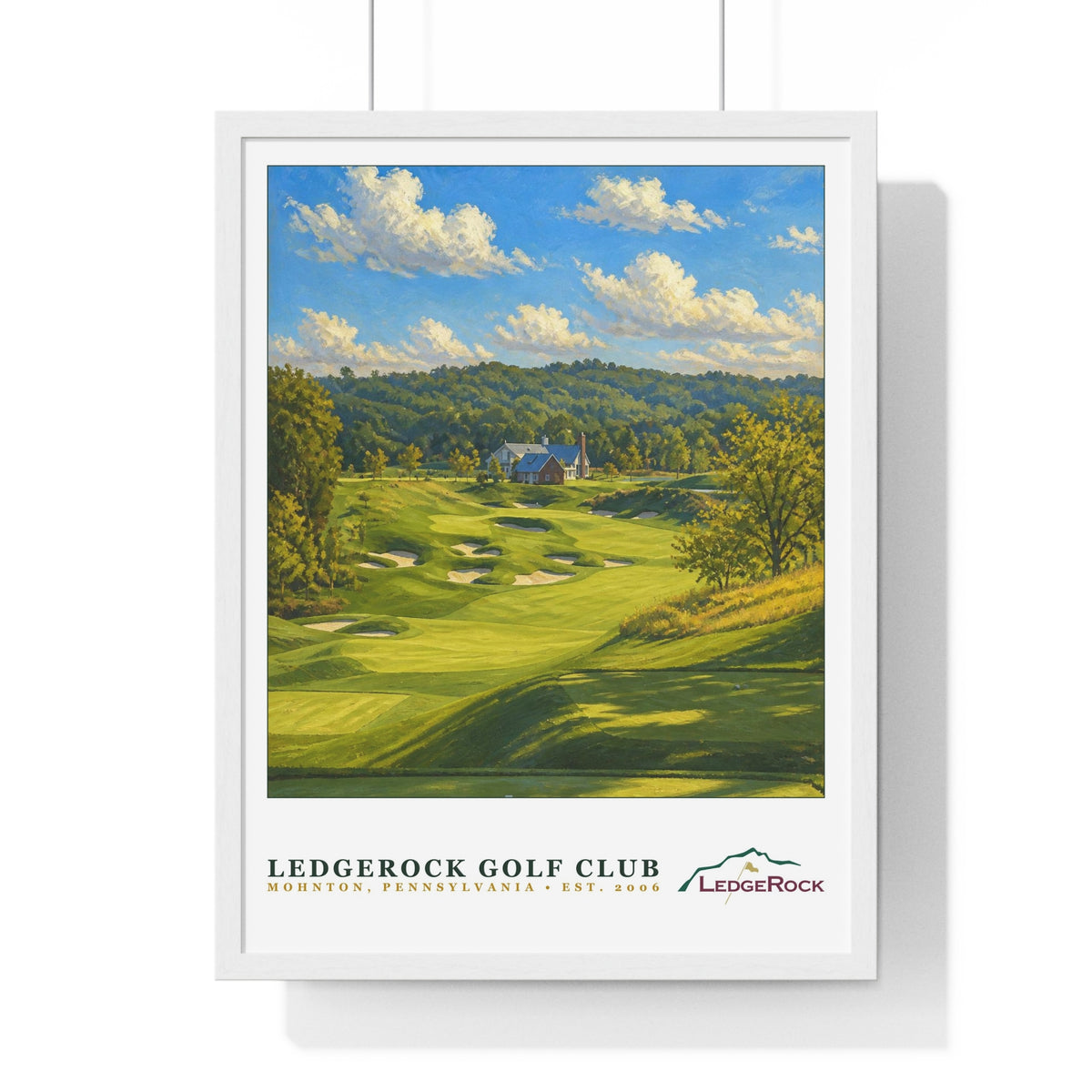 LedgeRock Golf Club — Framed Championship Golf Poster (18" × 24")