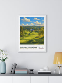LedgeRock Golf Club — Framed Championship Golf Poster (18" × 24")