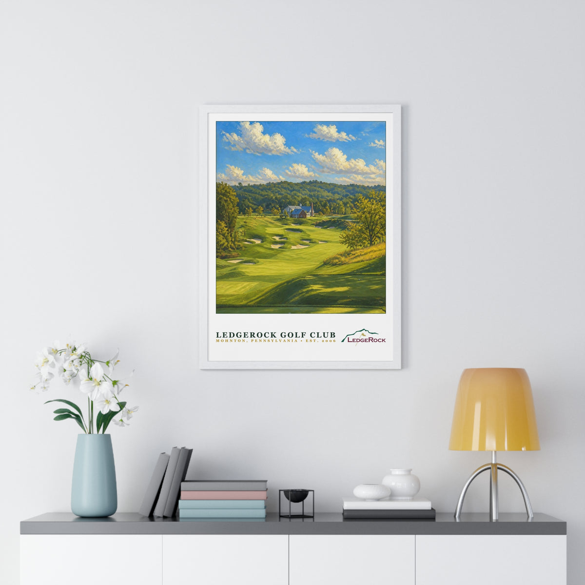 LedgeRock Golf Club — Framed Championship Golf Poster (18" × 24")