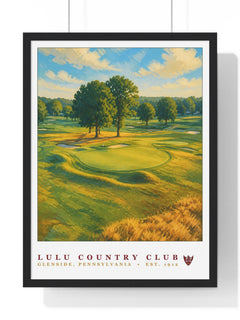 LuLu Country Club — Framed Championship Golf Poster (18" × 24")