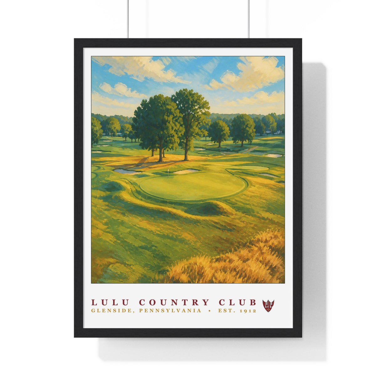 LuLu Country Club — Framed Championship Golf Poster (18" × 24")