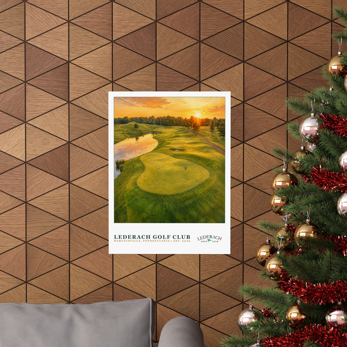 Lederach Golf Club — 18" × 24" Championship Golf Poster