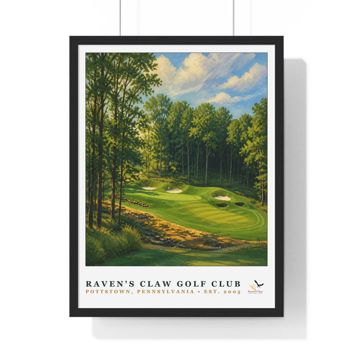Raven's Claw Golf Club — Framed Championship Golf Poster (18" × 24")