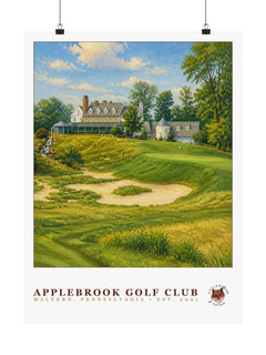 Applebrook Golf Club — 18" × 24" Championship Golf Poster