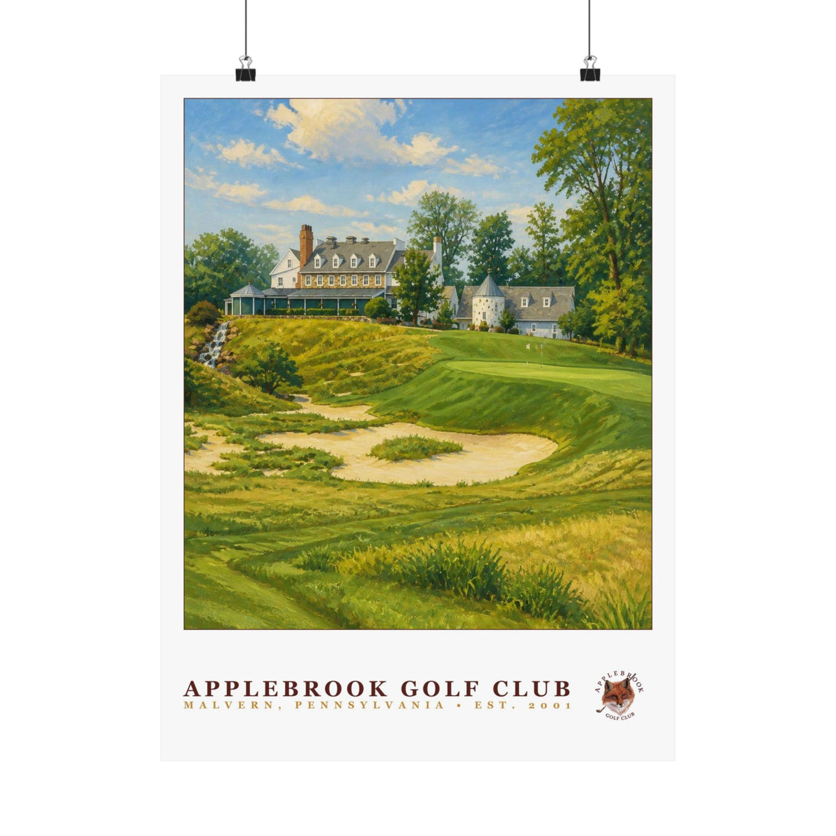 Applebrook Golf Club — 18" × 24" Championship Golf Poster