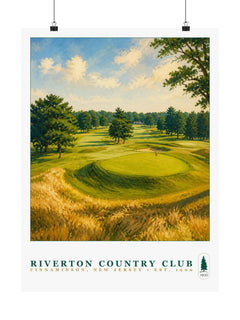 Riverton Country Club — 18" × 24" Championship Golf Poster