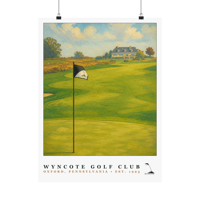 Wyncote Golf Club — 18" × 24" Championship Golf Poster