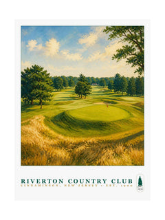 Riverton Country Club — 18" × 24" Championship Golf Poster