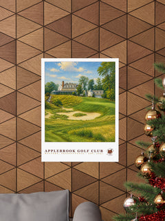 Applebrook Golf Club — 18" × 24" Championship Golf Poster