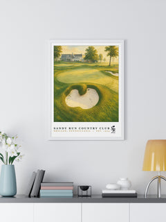 Sandy Run Country Club — Framed Championship Golf Poster (18" × 24")