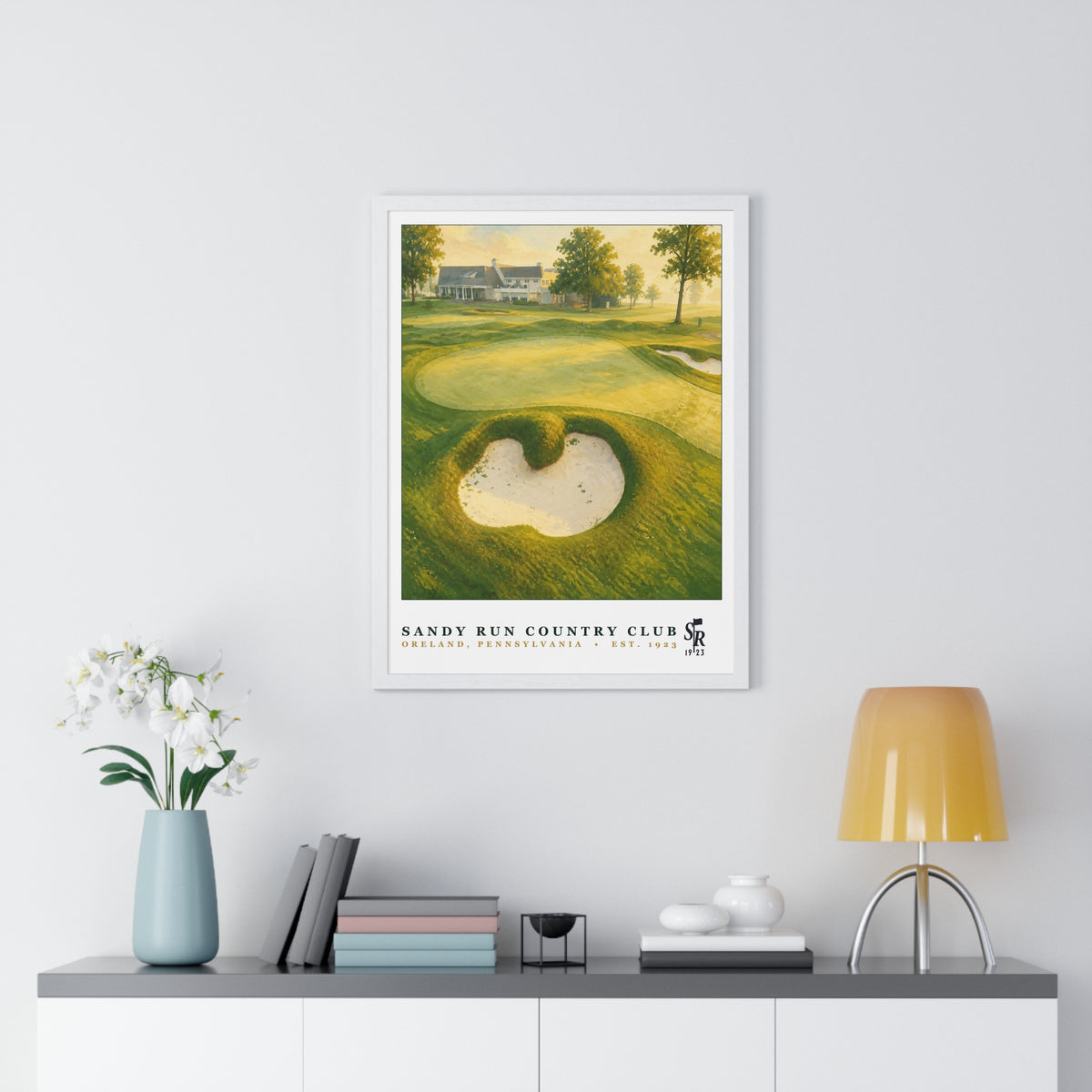 Sandy Run Country Club — Framed Championship Golf Poster (18" × 24")