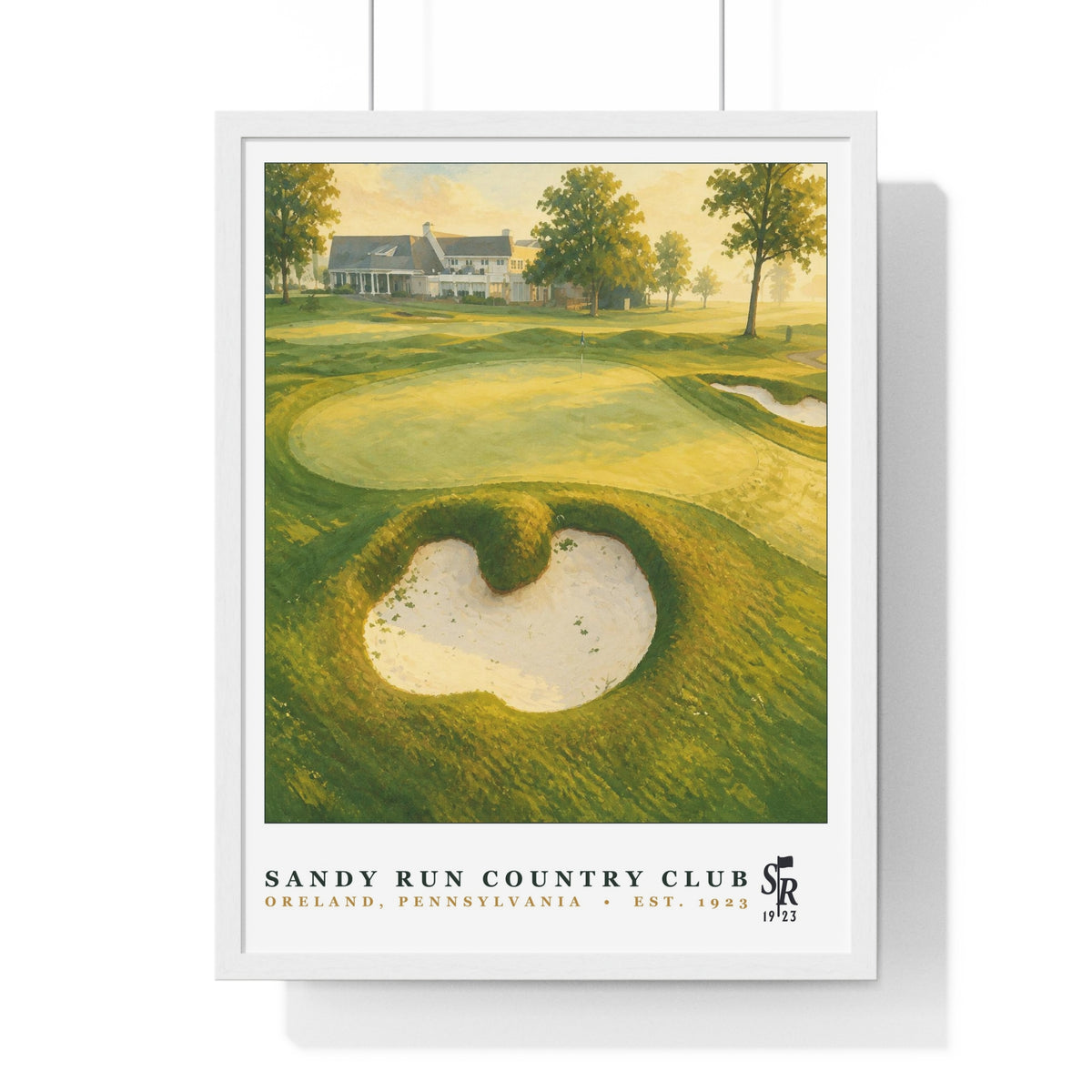 Sandy Run Country Club — Framed Championship Golf Poster (18" × 24")