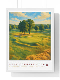 LuLu Country Club — Framed Championship Golf Poster (18" × 24")