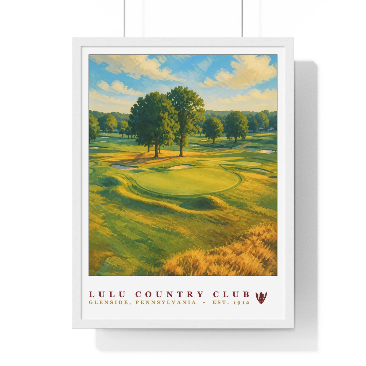 LuLu Country Club — Framed Championship Golf Poster (18" × 24")