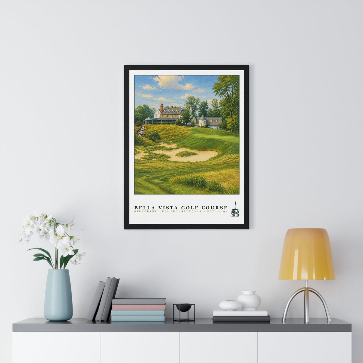 Bella Vista Golf Course — Framed Championship Golf Poster (18" × 24")
