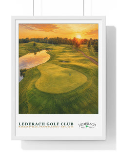 Lederach Golf Club — Framed Championship Golf Poster (18" × 24")