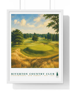 Riverton Country Club — Framed Championship Golf Poster (18" × 24")