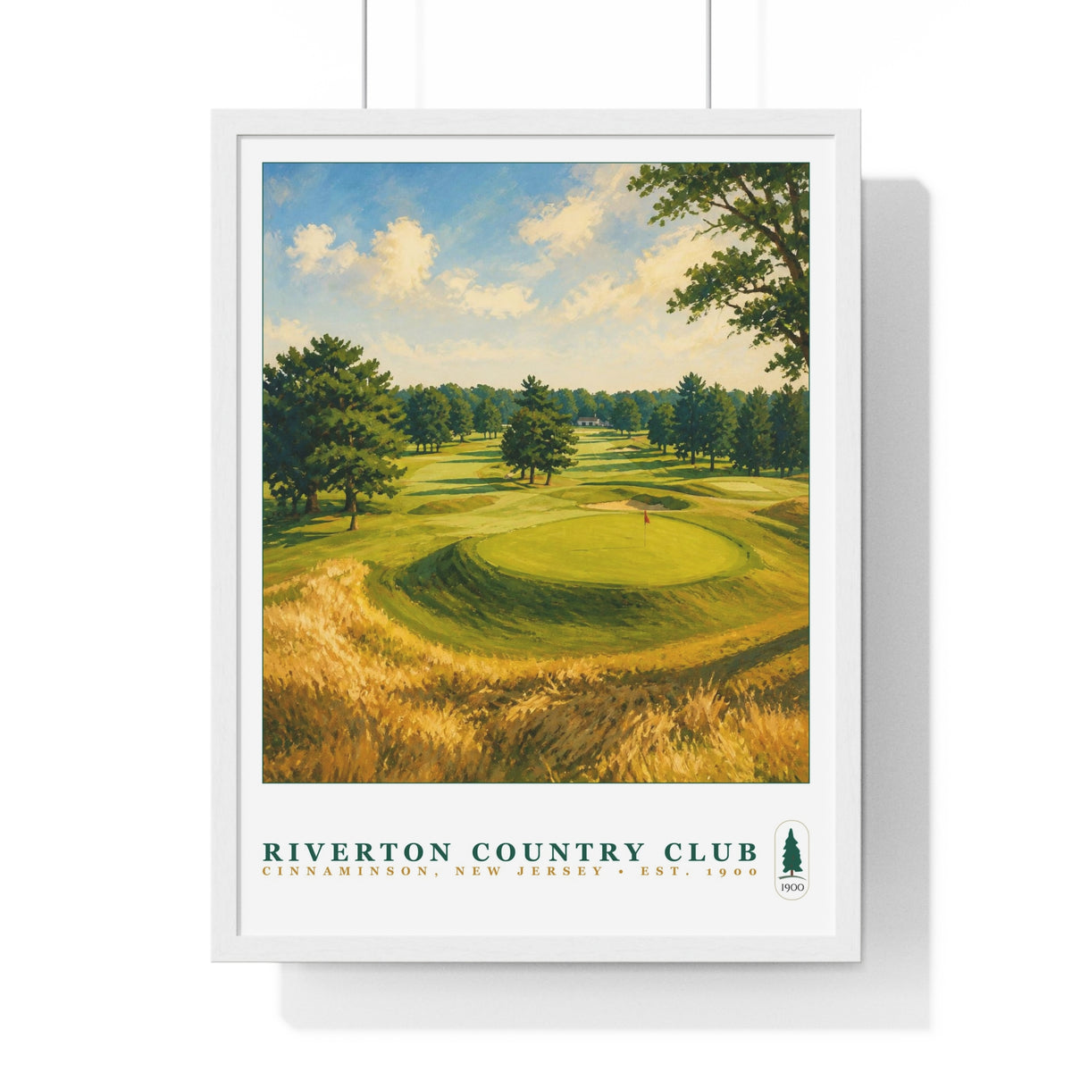 Riverton Country Club — Framed Championship Golf Poster (18" × 24")