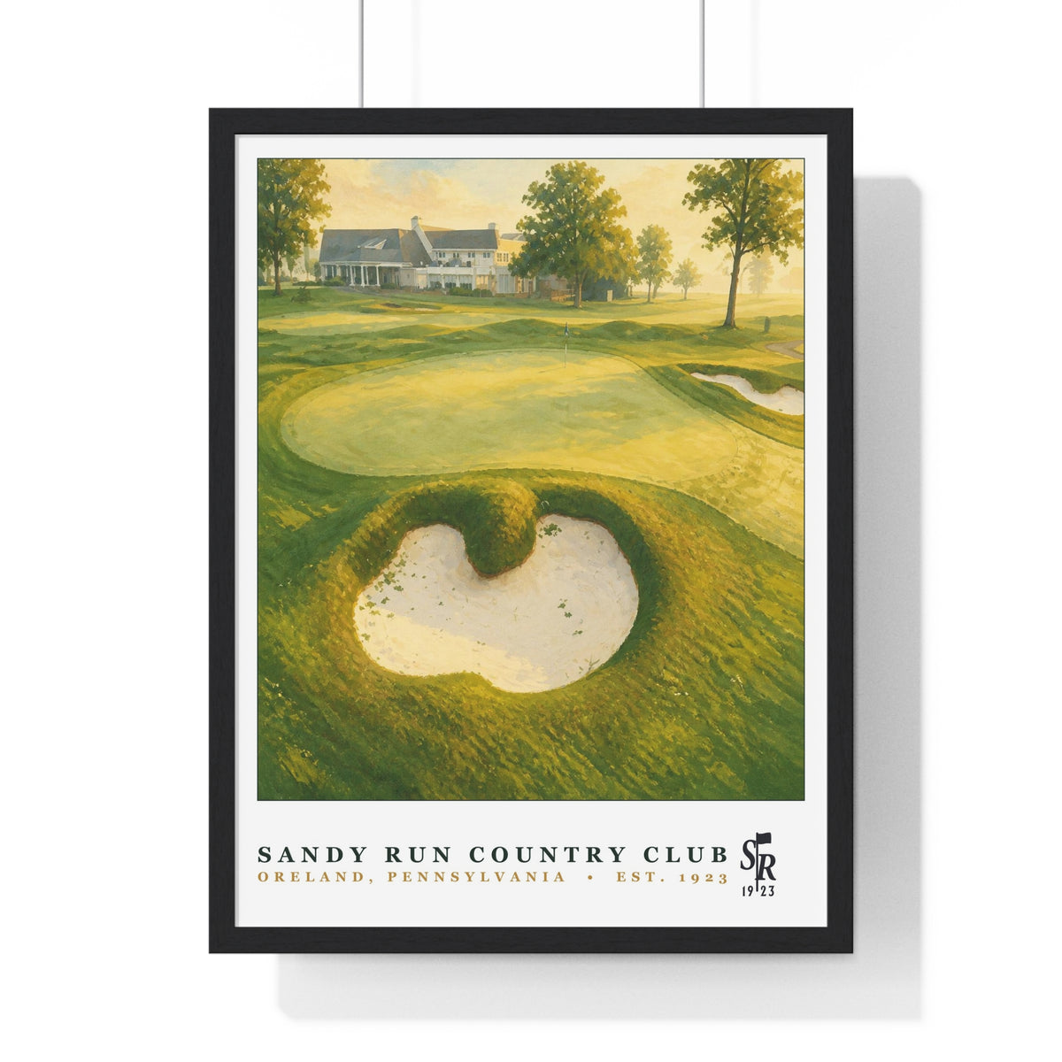 Sandy Run Country Club — Framed Championship Golf Poster (18" × 24")