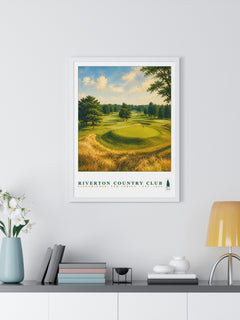 Riverton Country Club — Framed Championship Golf Poster (18" × 24")