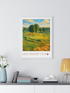 LuLu Country Club — Framed Championship Golf Poster (18" × 24")