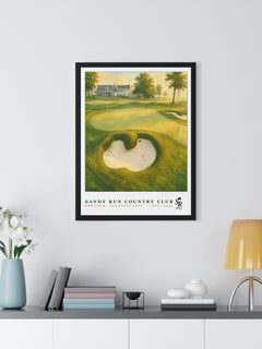 Sandy Run Country Club — Framed Championship Golf Poster (18" × 24")