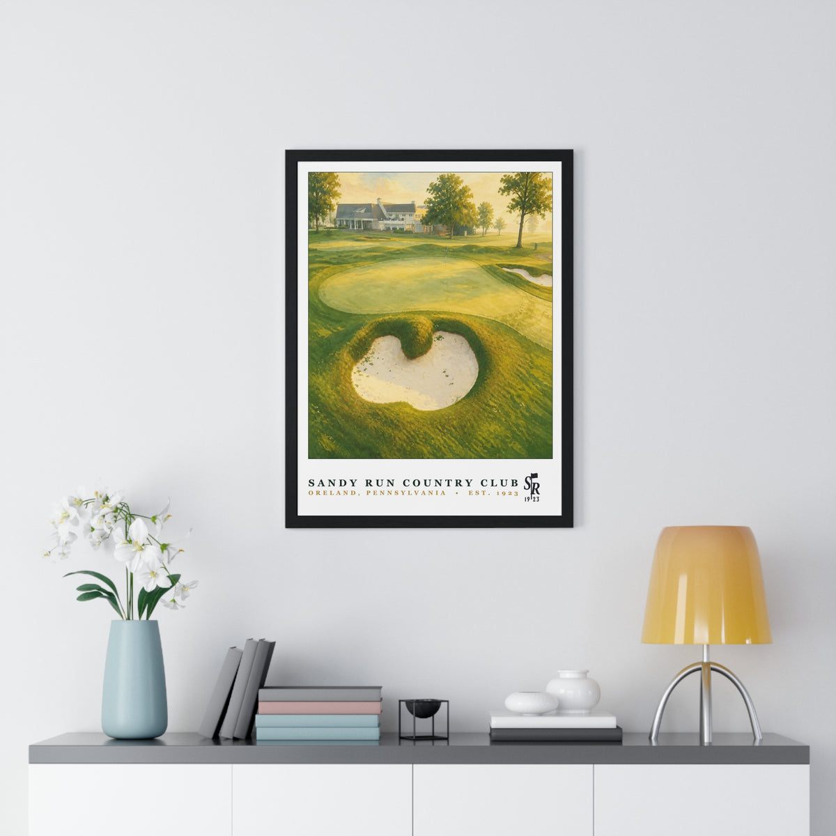 Sandy Run Country Club — Framed Championship Golf Poster (18" × 24")