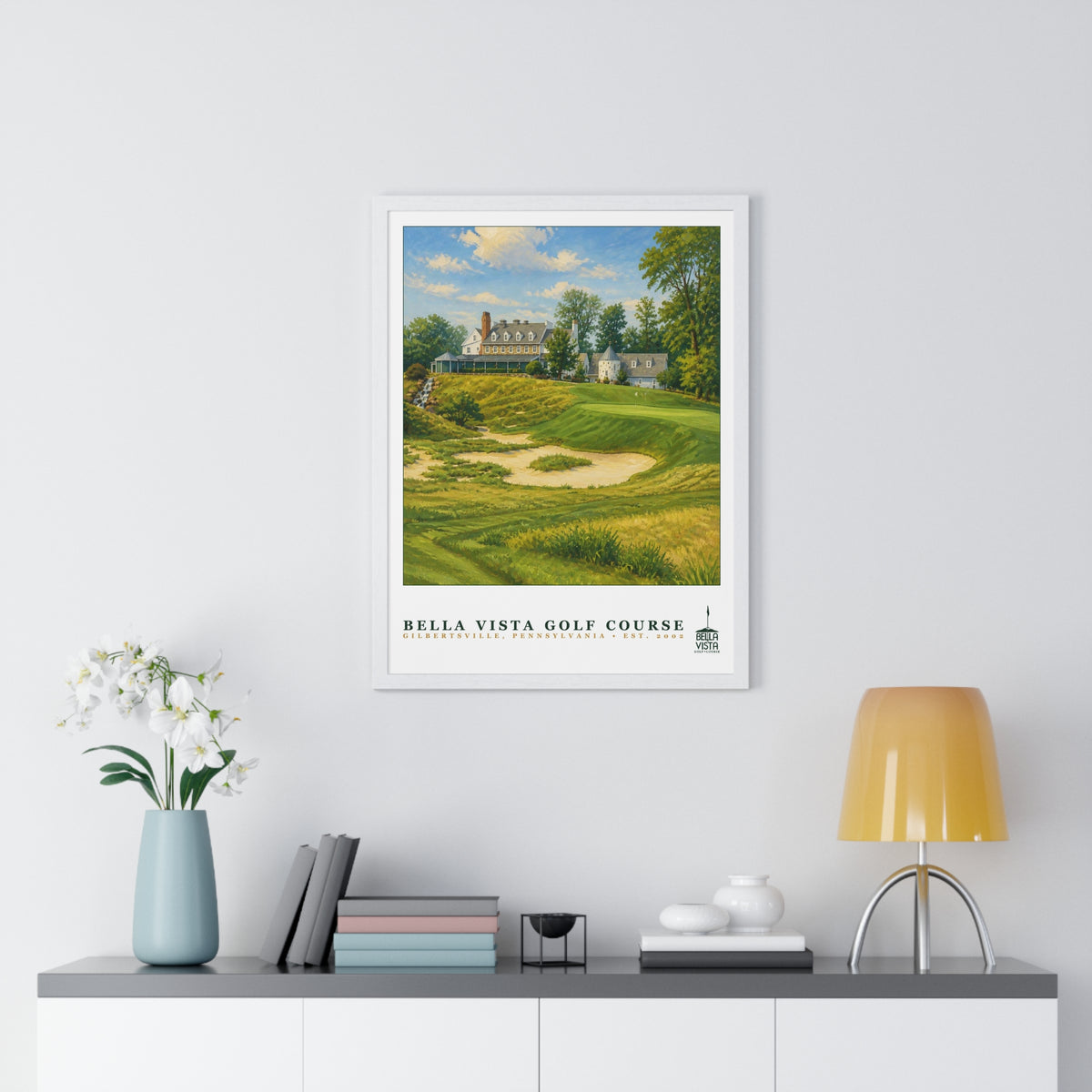 Bella Vista Golf Course — Framed Championship Golf Poster (18" × 24")