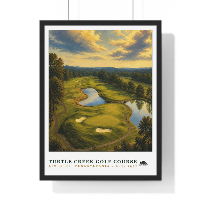 Turtle Creek Golf Course — Framed Championship Golf Poster (18" × 24")