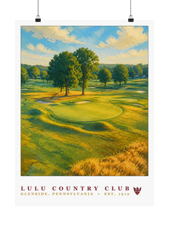 LuLu Country Club — 18" × 24" Championship Golf Poster