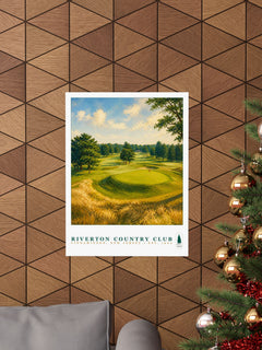 Riverton Country Club — 18" × 24" Championship Golf Poster