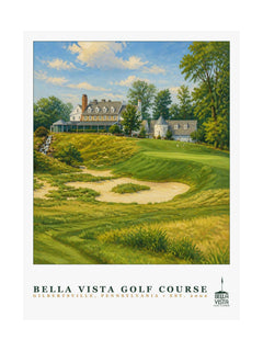 Bella Vista Golf Course — 18" × 24" Championship Golf Poster