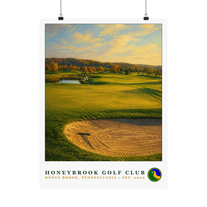 Honeybrook Golf Club — 18" × 24" Championship Golf Poster
